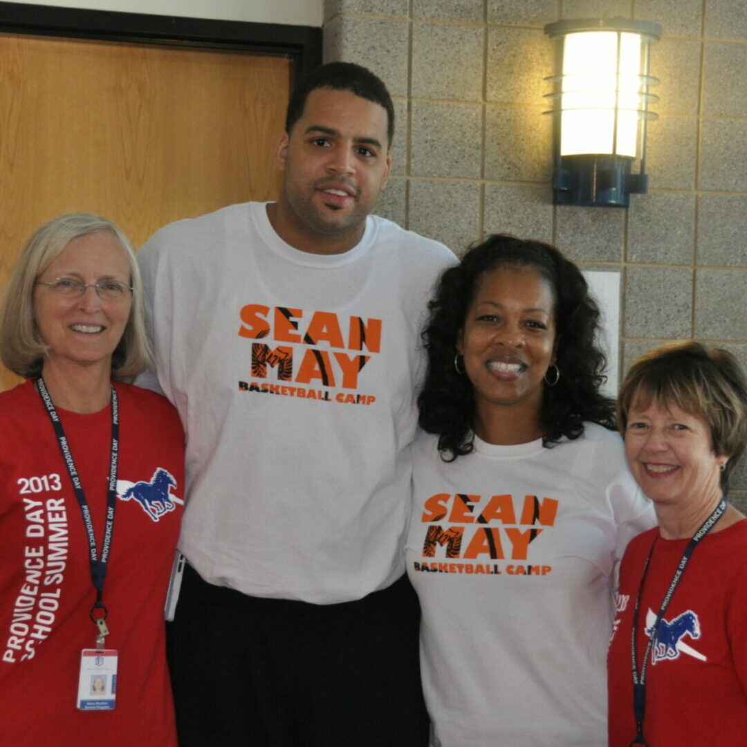 Four individuals that lead the Sean May Basketball Camp