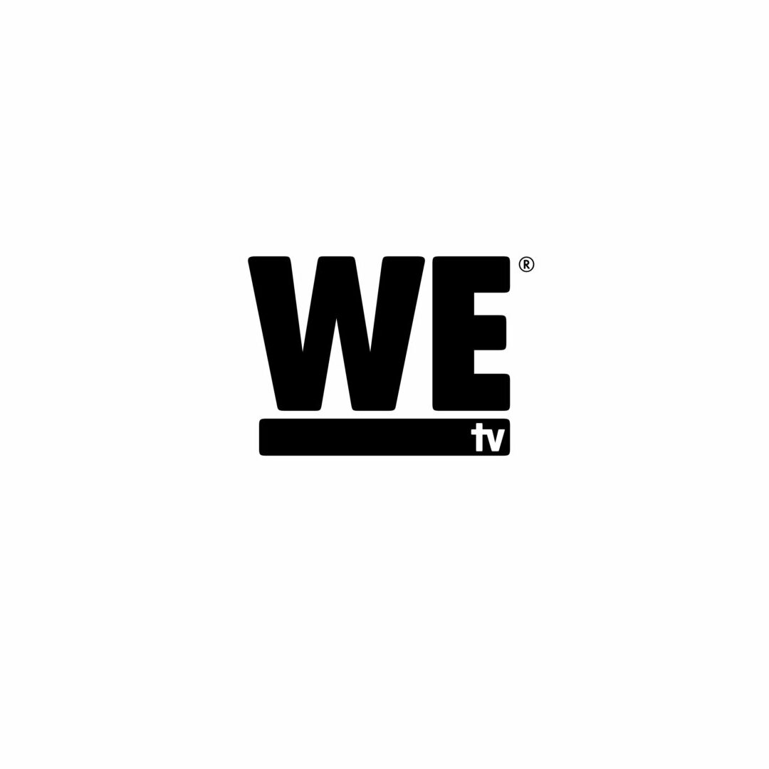We TV black logo